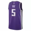 Men's Sacramento Kings De'Aaron Fox #5 Purple Swingman Jersey 2022/23 - Icon Edition - acejersey