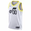 Men's Utah Jazz Jordan Clarkson #00 White Swingman Jersey 2022/23 - Association Edition - acejersey