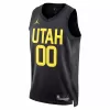 Men's Utah Jazz Jordan Clarkson #00 Black Swingman Jersey 2022/23 - Statement Edition - acejersey