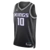 Men's Sacramento Kings Domantas Sabonis #10 Black Swingman Jersey 2022/23 - Statement Edition - acejersey