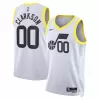 Men's Utah Jazz Jordan Clarkson #00 White Swingman Jersey 2022/23 - Association Edition - acejersey