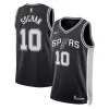 Men's San Antonio Spurs Jeremy Sochan #10 Nike Black 2022/23 Swingman Jersey - Icon Edition - acejersey