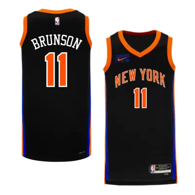 Men's New York Knicks Jalen Brunson #11 Black Swingman Jersey 22/23 - City Edition - acejersey