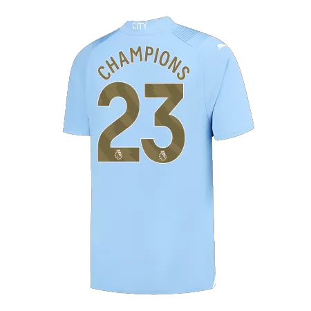 Men's Manchester City CHAMPIONS #23 Home Soccer Jersey Champion Edition 2023/24 - Fans Version - acejersey