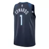 Men's Minnesota Timberwolves Anthony Edwards #1 Navy Swingman Jersey 2022/23 - Icon Edition - acejersey