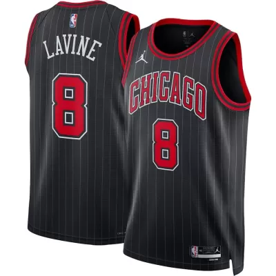 Men's Chicago Bulls Zach LaVine #8 Black Swingman Jersey 2022/23 - Statement Edition - acejersey