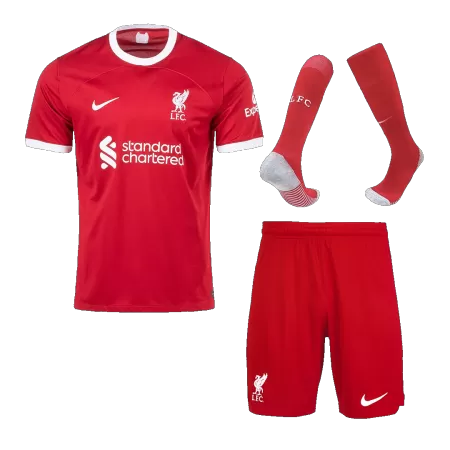 Men's Liverpool Home Jersey Full Kit 2023/24 - Fans Version - acejersey