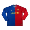 Barcelona MESSI #10 Home Retro Soccer Jersey Long Sleeve 2008/09 - UCL Final - acejersey