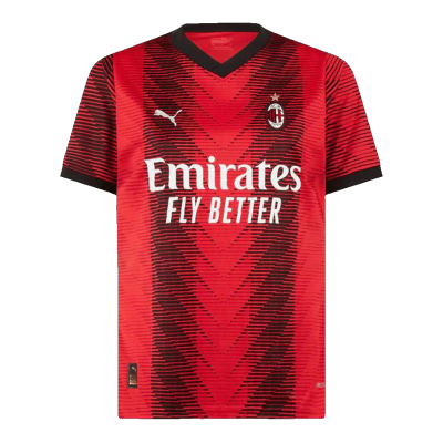 Men's AC Milan Home Soccer Jersey 2023/24 - Fans Version - acejersey