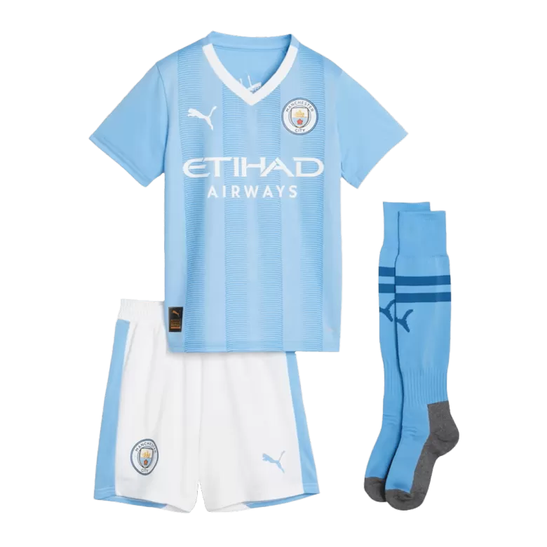 Kid's Manchester City Home Jersey Full Kit 2023/24 | AceJersey shop