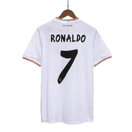 Real Madrid RONALDO #7 Home Retro Soccer Jersey 2013/14 - acejersey