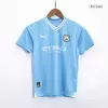 Kid's Manchester City Home Jerseys Kit(Jersey+Shorts) 2023/24 - acejersey