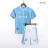 Kid's Manchester City Home Jerseys Kit(Jersey+Shorts) 2023/24 - acejersey