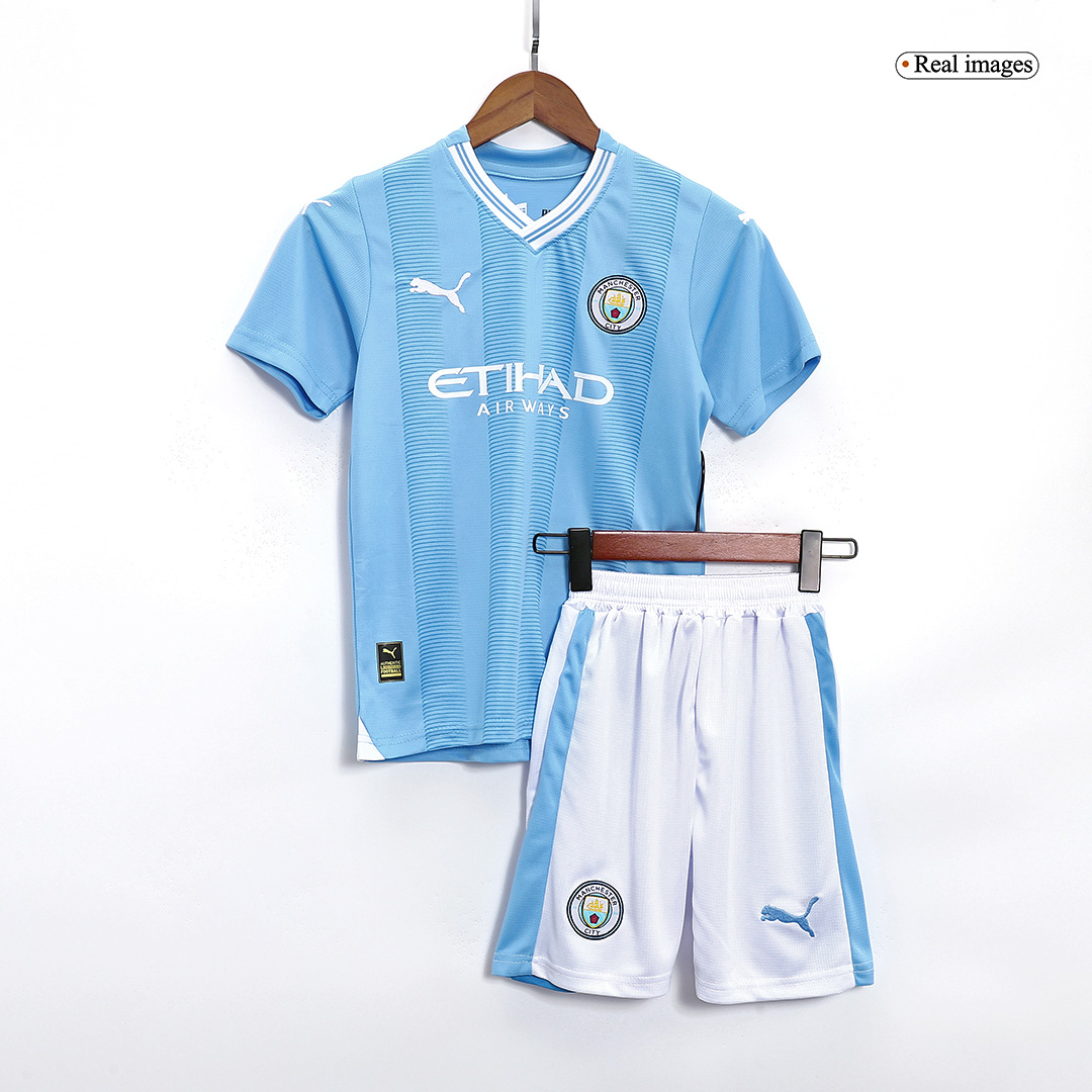 Manchester City 23/24 Big Kids' Replica Home Jersey