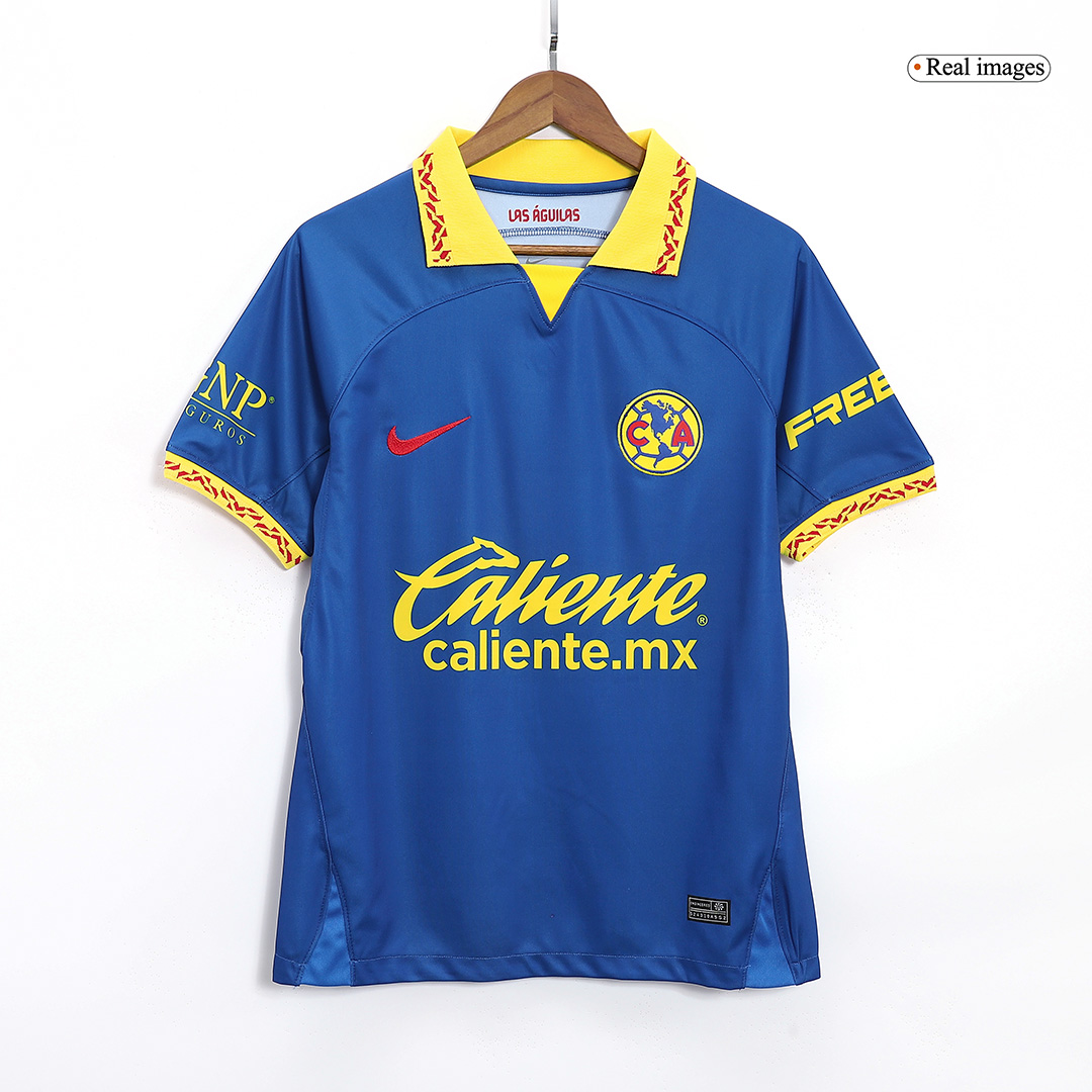 Club America Jersey Las Aguilas Black & Yellow Retro Soccer 