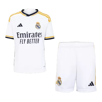 Kid's Real Madrid Home Jerseys Kit(Jersey+Shorts) 2023/24 - acejersey