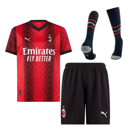 Men's AC Milan Home Jersey Full Kit 2023/24 - Fans Version - acejersey