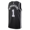 Men's San Antonio Spurs Victor Wembanyama #1 Black Swingman Jersey 2022/23 - Icon Edition - acejersey