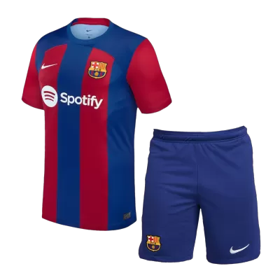 Men's Barcelona Home Jersey (Jersey+Shorts) Kit 2023/24 - Fans Version - acejersey