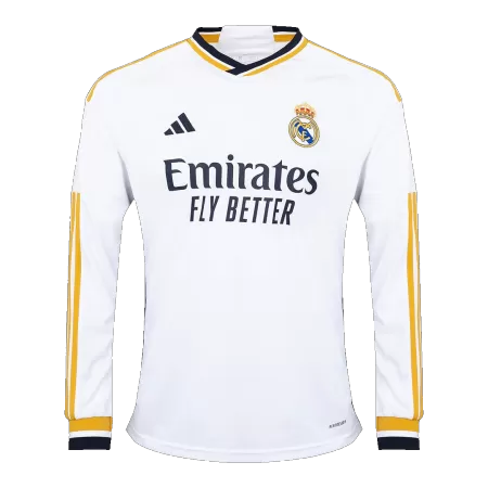 Men's Real Madrid Home Long Sleeve Soccer Jersey 2023/24 - acejersey