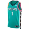 Men's San Antonio Spurs Victor Wembanyama #1 Green Swingman Jersey 2022/23 - acejersey