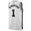 Men's San Antonio Spurs Victor Wembanyama #1 White Swingman Jersey 2022/23 - Association Edition - acejersey