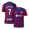 Barcelona O.DEMBÉLÉ #7 Home Soccer Jersey 2023/24 - Player Version - acejersey