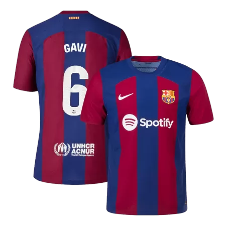 Barcelona GAVI #6 Home Soccer Jersey 2023/24 - Player Version - acejersey