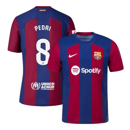 Barcelona PEDRI #8 Home Soccer Jersey 2023/24 - Player Version - acejersey