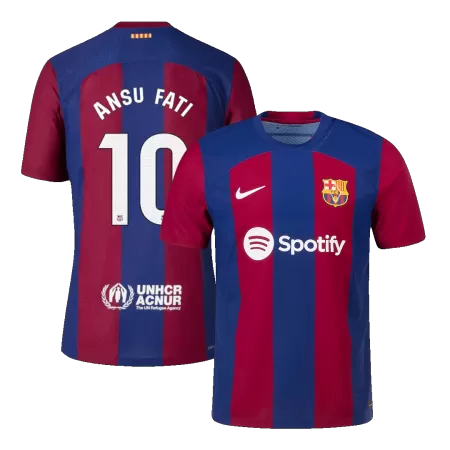 Barcelona ANSU FATI #10 Home Soccer Jersey 2023/24 - Player Version - acejersey