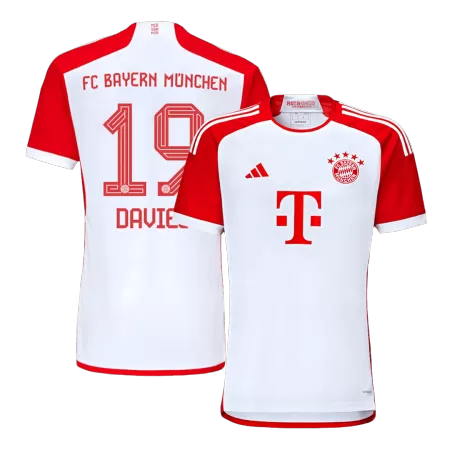 Men's Bayern Munich DAVIES #19 Home Soccer Jersey 2023/24 - Fans Version - acejersey