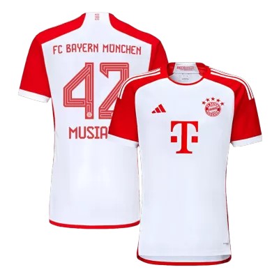 Men's Bayern Munich MUSIALA #42 Home Soccer Jersey 2023/24 - Fans Version - acejersey