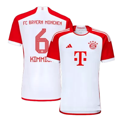 Men's Bayern Munich KIMMICH #6 Home Soccer Jersey 2023/24 - Fans Version - acejersey