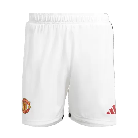 Manchester United Home Soccer Shorts 2023/24 - acejersey