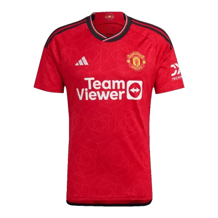 Men's Manchester United Home Soccer Jersey 2023/24 - acejersey