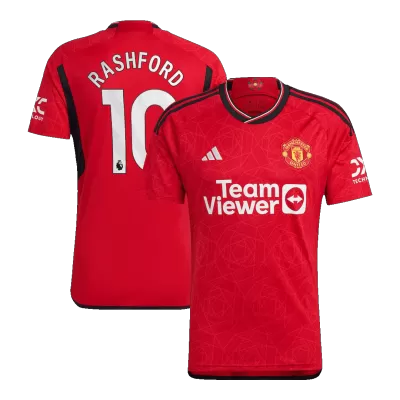 Men's Manchester United RASHFORD #10 Home Soccer Jersey 2023/24 - acejersey