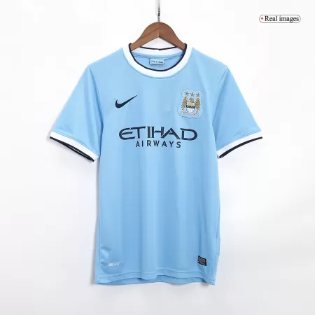 Manchester City Home Retro Soccer Jersey 2013/14 - acejersey