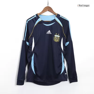 Argentina Away Retro Long Sleeve Soccer Jersey 2006 - acejersey