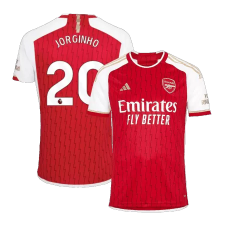 Men's Arsenal JORGINHO #20 Home Soccer Jersey 2023/24 - Fans Version - acejersey