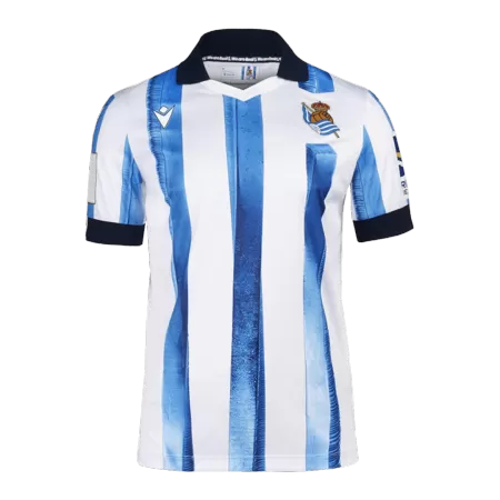Men's Real Sociedad Home Soccer Jersey 2023/24 - Fans Version - acejersey