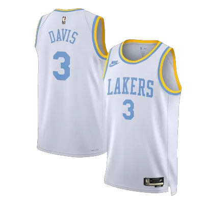 Men's Los Angeles Lakers Anthony Davis #3 White Swingman Jersey 2022/23 - Classic Edition - acejersey