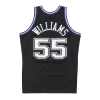 Men's Sacramento Kings Jason Williams #55 Black Hardwood Classics Authentic Jersey 1998/99 - acejersey