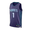 Men's Charlotte Hornets LaMelo Ball #1 Purple Swingman Jersey 2022/23 - Statement Edition - acejersey