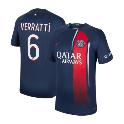 Men's PSG VERRATTI #6 Home Soccer Jersey 2023/24 - acejersey