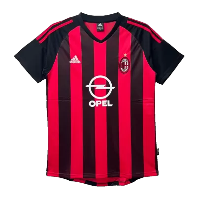 AC Milan Home Retro Soccer Jersey 2002/03 - acejersey