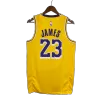 Men's Los Angeles Lakers LeBron James #23 Yellow Swingman Jersey 2022/23 - Association Edition - acejersey