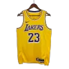 Men's Los Angeles Lakers LeBron James #23 Yellow Swingman Jersey 2022/23 - Association Edition - acejersey