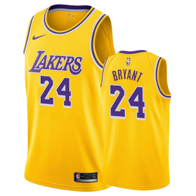 Youth Los Angeles Lakers Kobe Bryant #24 Gold Swingman Jersey 2021/22 - Icon Edition - acejersey