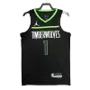 Men's Minnesota Timberwolves Anthony Edwards #1 Black Swingman Jersey 2022/23 - Statement Edition - acejersey