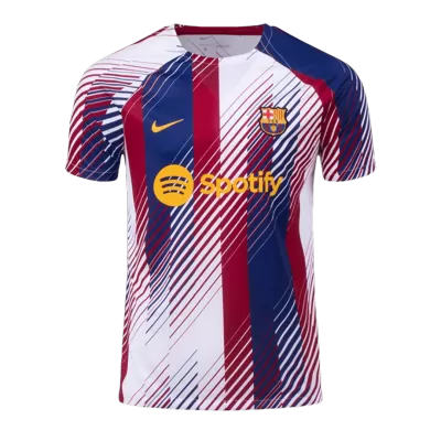 Men's Barcelona Pre-Match Soccer Jersey 2023/24 - Fans Version - acejersey